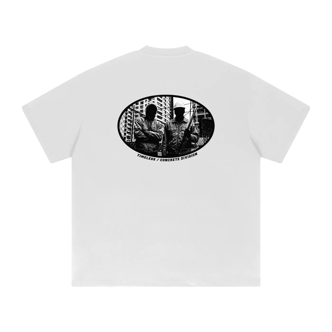 "Concrete Division" (Rückseite bedruckt) - Oversized Timeless Tee