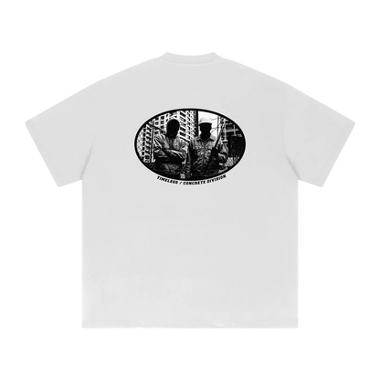 "Concrete Division" (Rückseite bedruckt) - Oversized Timeless Tee