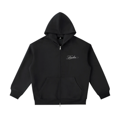 "Script" - Timeless Zipper