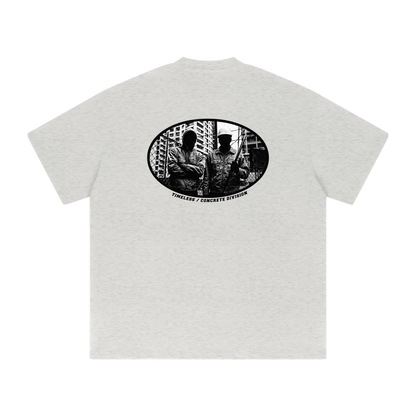 "Concrete Division" (Rückseite bedruckt) - Oversized Timeless Tee