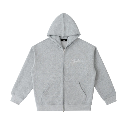 "Script" - Timeless Zipper