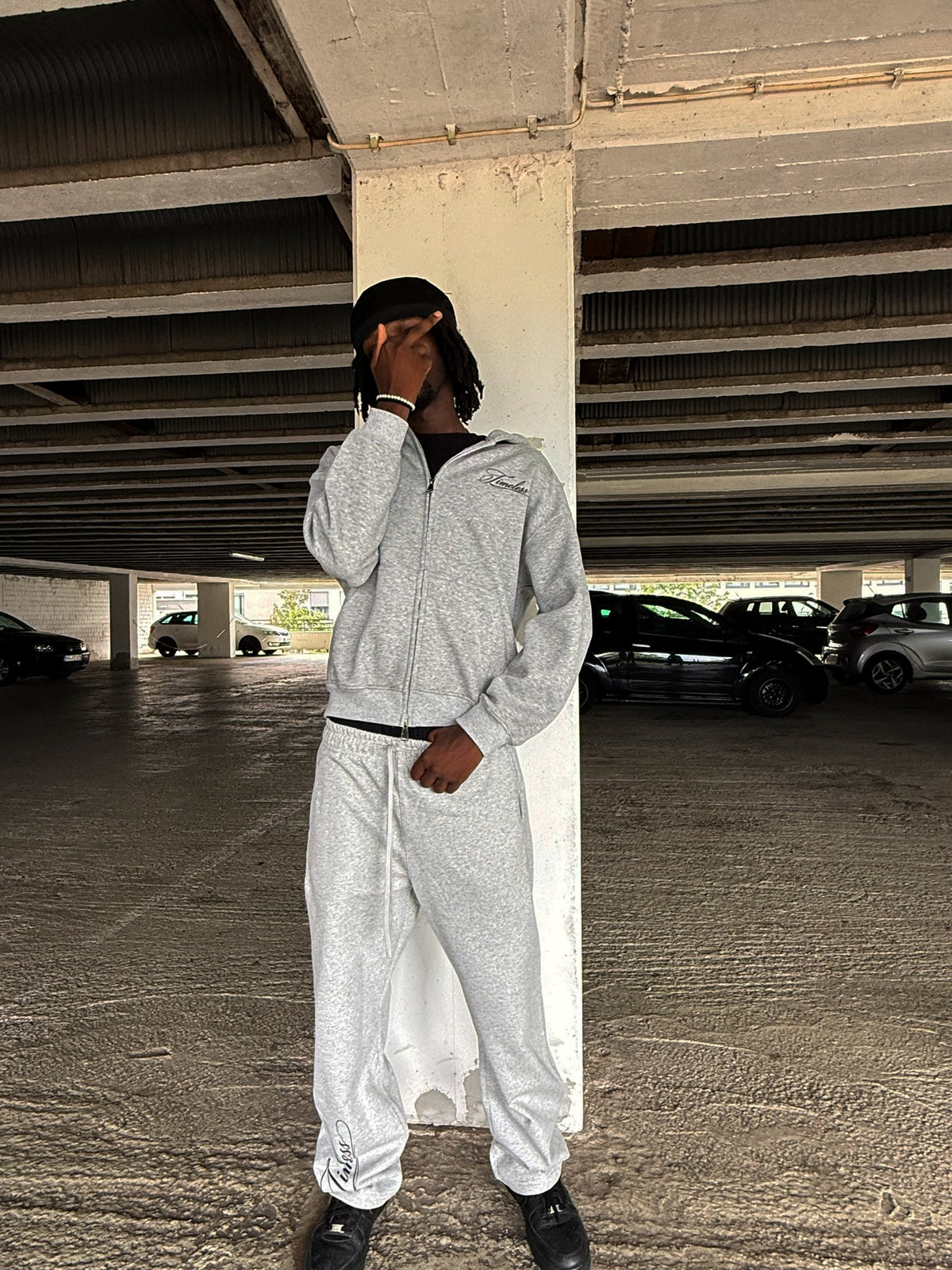 "Script" - Timeless Open Leg Jogger