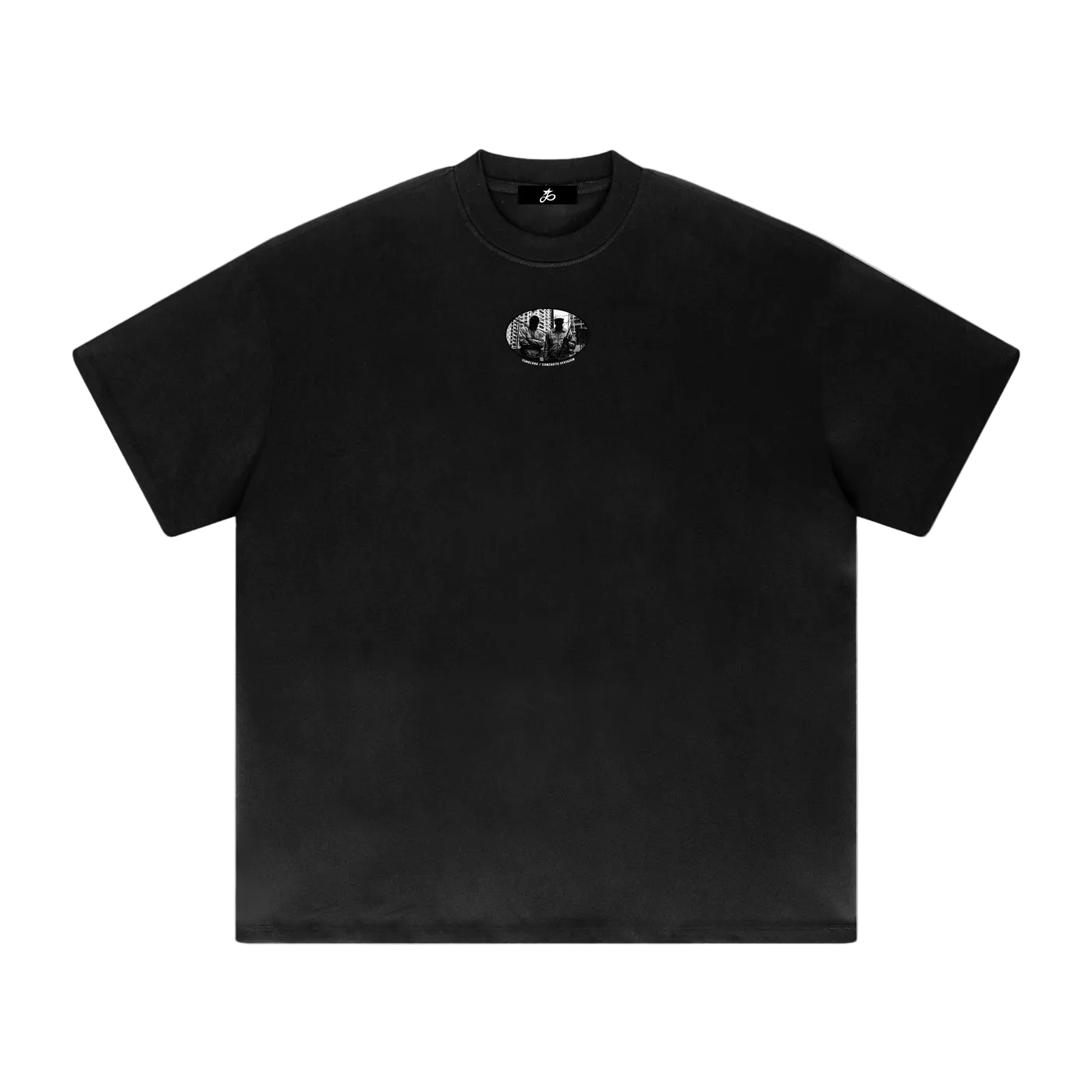 „Beton-Abteilung“ (vorn bedruckt) – Übergroßes, zeitloses T-Shirt